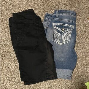 Faded Glory Kids Black and Blue Jeans